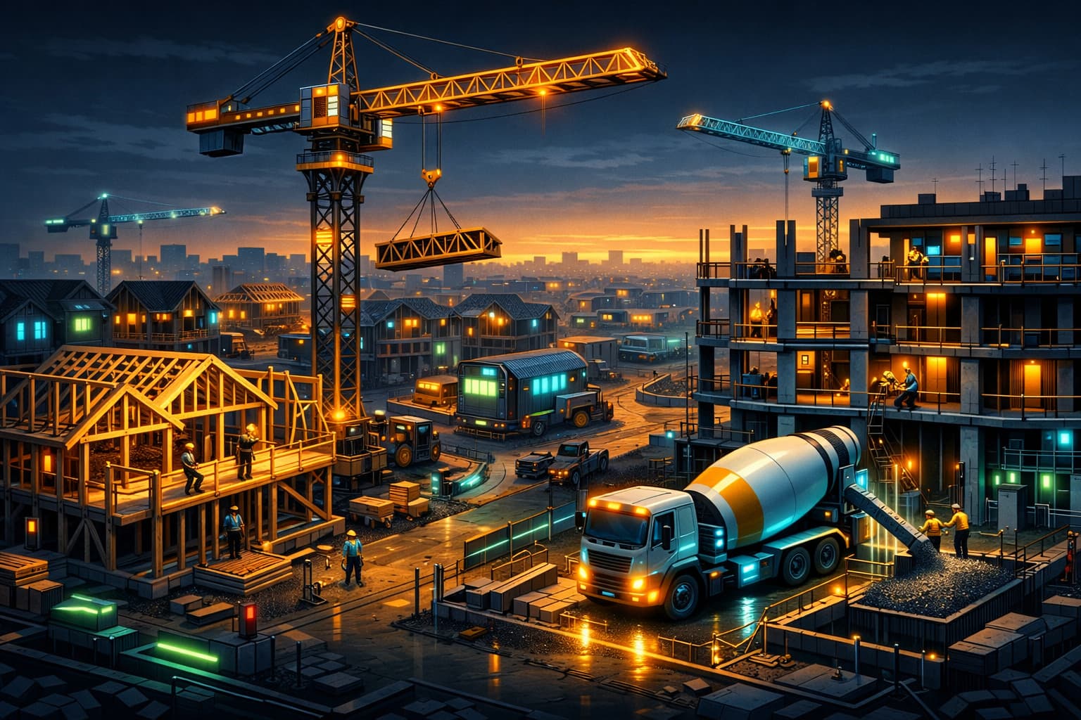 Housing Starts Jump as Permits Signal a Slowdown